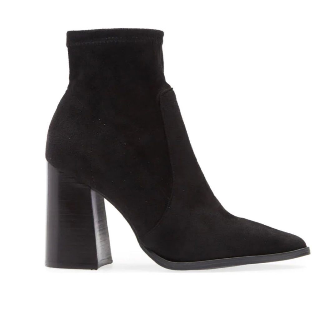 Steve Madden Womens Touchdown Black Ankle Boots Chunky Shoes 10 Medium NEW Y2K